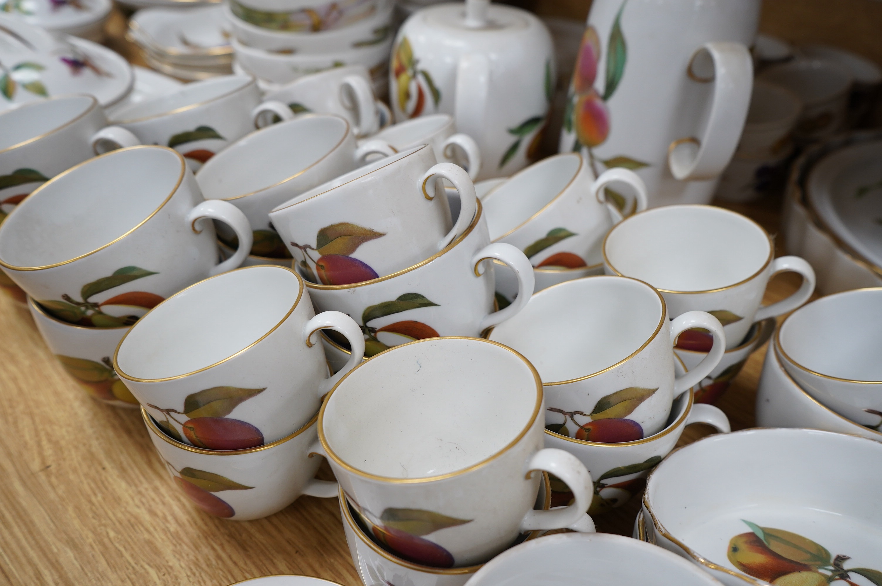 A Royal Worcester Evesham dinner service. Condition - varies